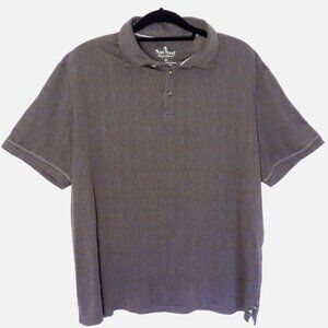 Men's Nate Nast Luxury Originals Polo Shirt Size XL Gray Black Geometric Pattern